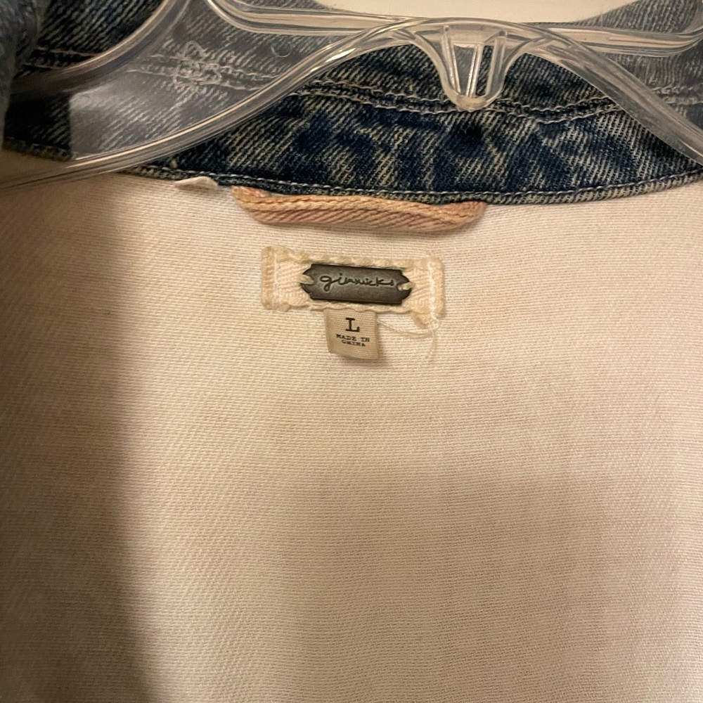 Gimmicks by BKE Blue and Pink Jean Jacket - Picture 9 of 10